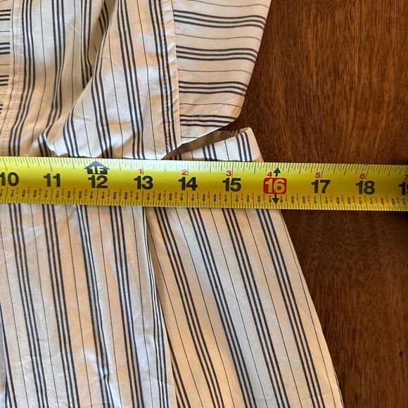 Madewell Cutout Striped Sundress Cream and Black Size 10 - Picture 13 of 15